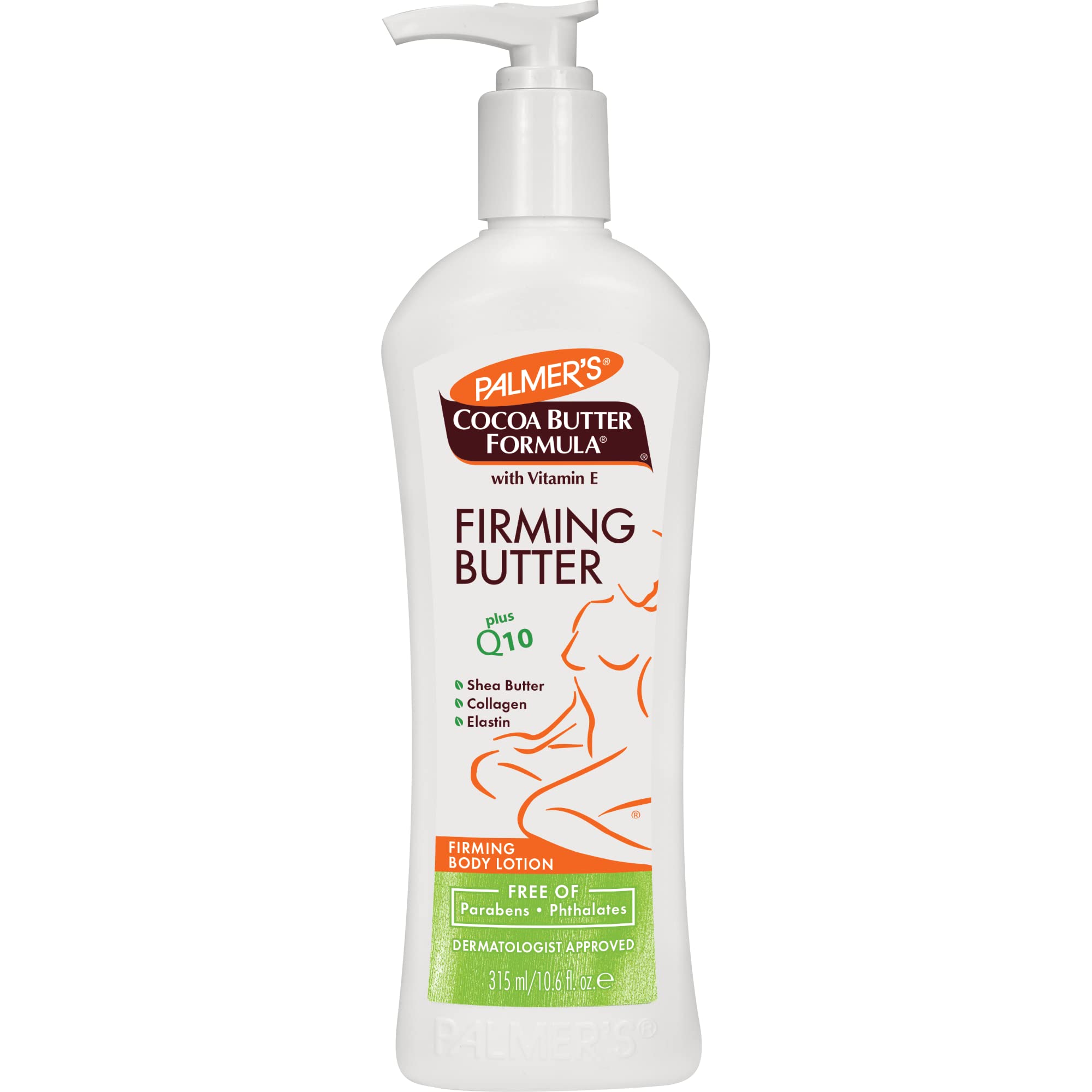 Palmer’s Cocoa Butter Firming Butter Palmer's Cocoa Butter Formula with Vitamin E + Q10 Firming Butter Body Lotion, Postpartum Essentials Skin Care, Shea Butter, Collagen and Elastin, 10.6 Fl Oz