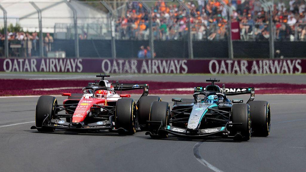 Charles Leclerc and George Russell