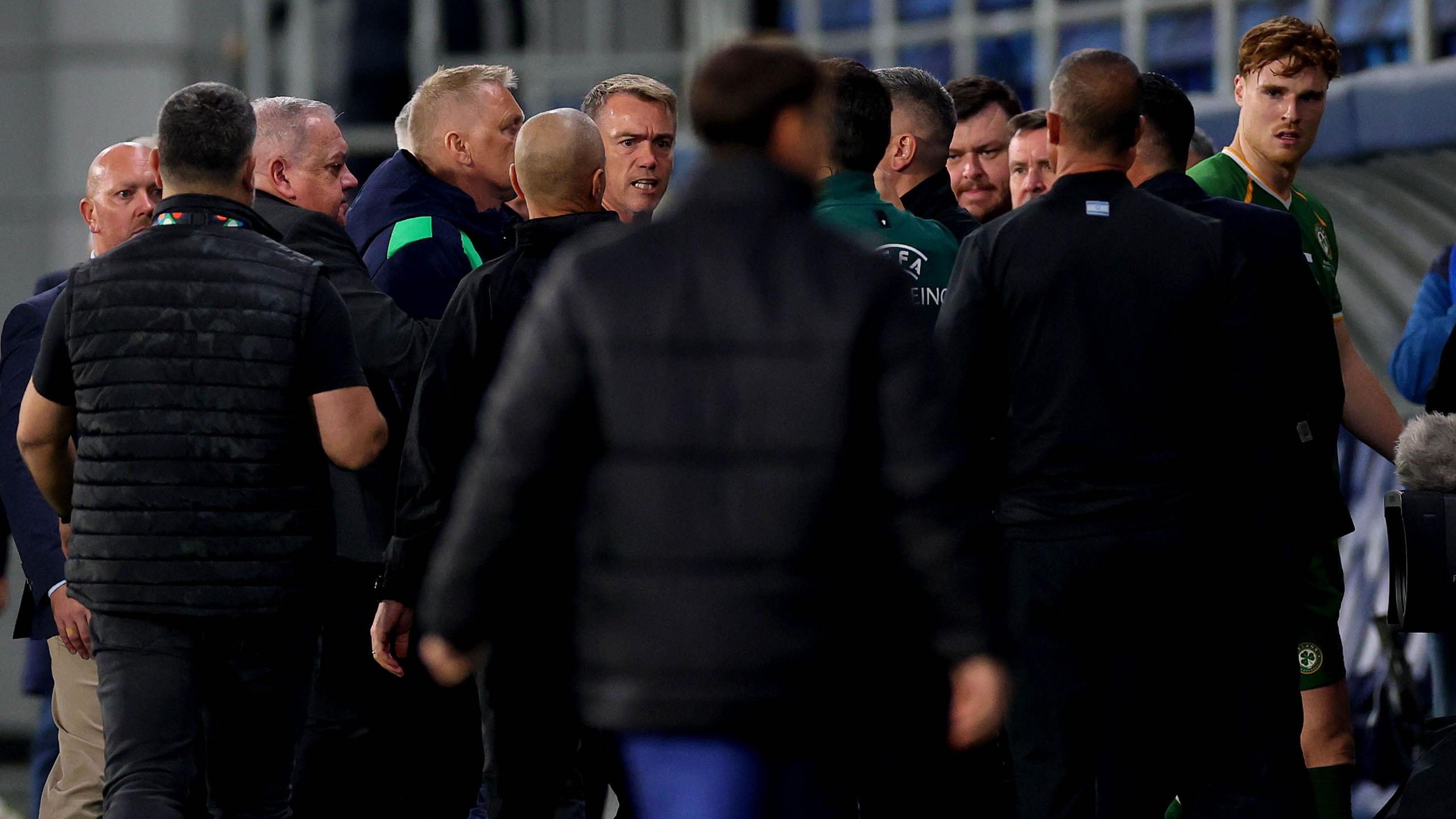 Republic of Ireland and Israel clash at half-time
