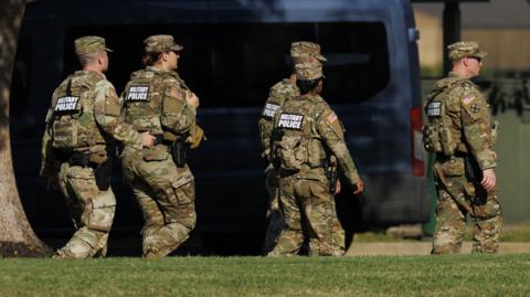 National Guard members patrolling the streets in Memphis