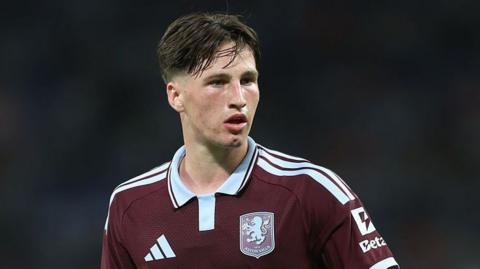 Benjamin Broggio in action for Aston Villa during the 2026-27 season