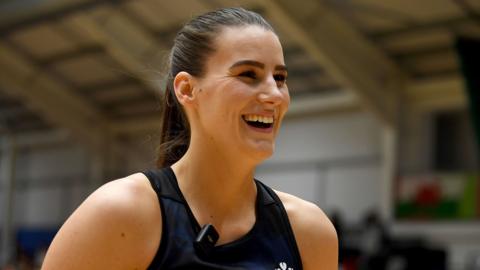 Georgia Rowe smiles