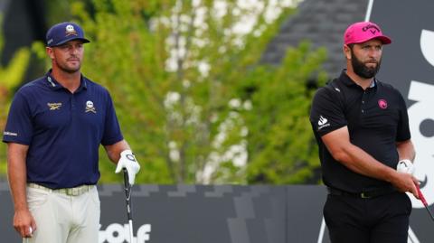 Bryson DeChambeau and Jon Rahm