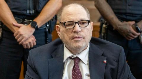 Harvey Weinstein appears in Manhattan criminal court on May 13, 2026, in New York City.