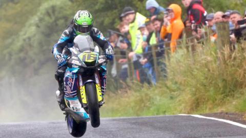Mike Browne in action at Armoy
