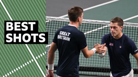Henry Patten and Neal Skupski playing tennis