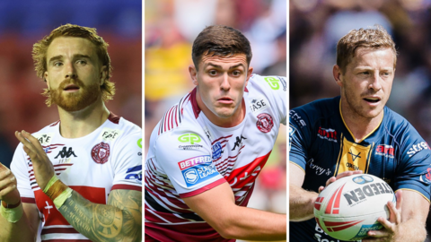 A three-way split picture of Adam Keighran, Brad O'Neill and Lachie Miller