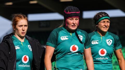 Ireland players dejected at full-time
