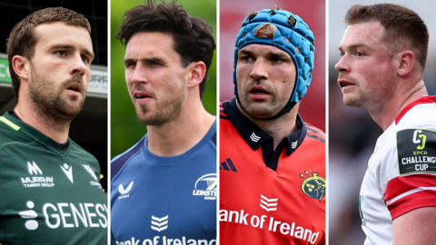 Mack Hansen, Joey Carbery, Tadhg Beirne and Zac Ward