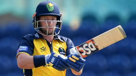 Billy Root plays a shot for Glamorgan