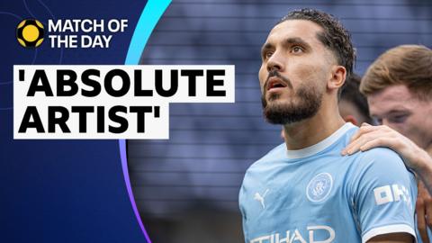 Rayan Cherki playing football for Manchester City