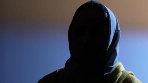 A woman who's escaped domestic abuse