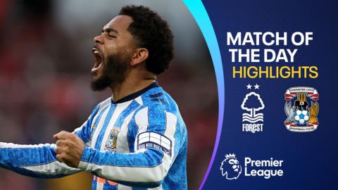 Jay Dasilva celebrates after Coventry beat Nottingham Forest