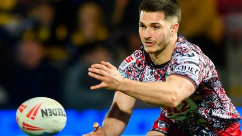 Ben McNamara in action for Leigh Leopards