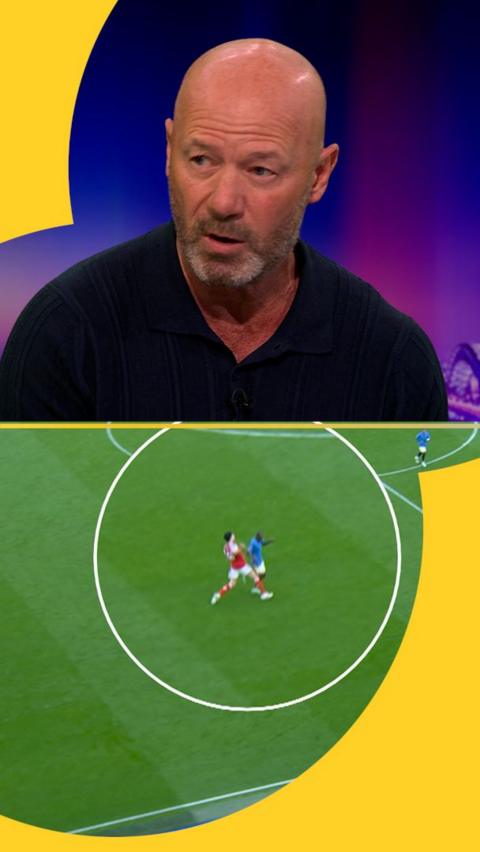 Alan Shearer talking about Arsenal in studio