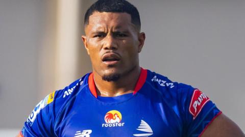Zuriel Togiatama in action for Super Rugby side Fijian Drua