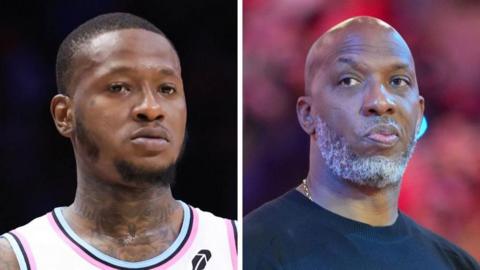 Image shows Terry Rozier and Chauncey Billups