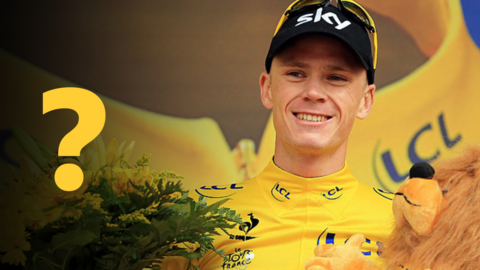 Chris Froome celebrating