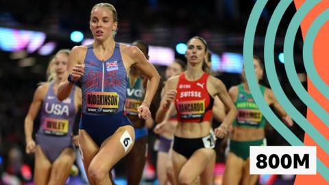 Keely Hodgkinson running at the Ultimate Championships
