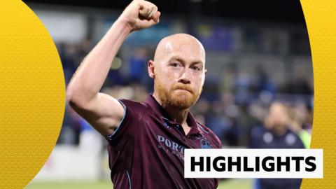 Chris Shields celebrating