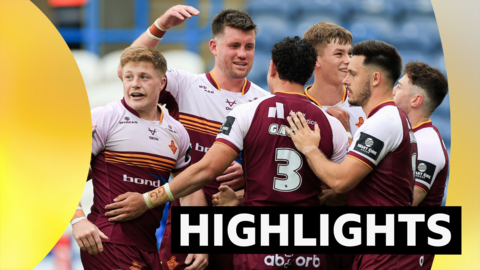 Huddersfield celebrate against Castleford