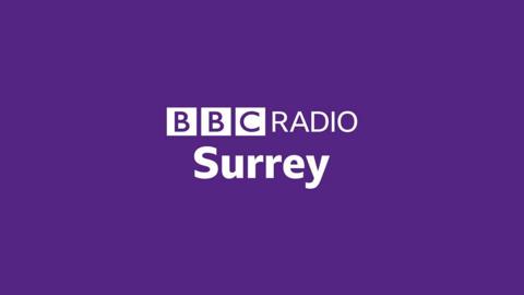 BBC Radio Surrey image with a purple background and white font