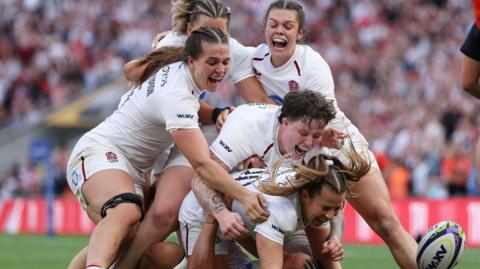England celebrate