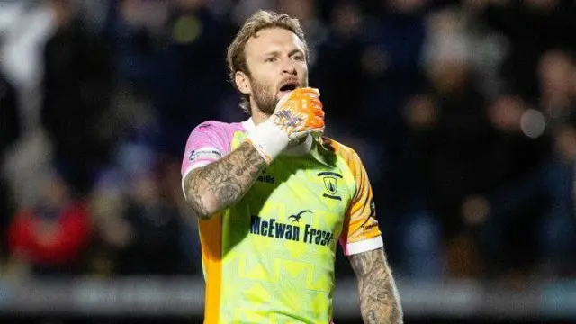 Falkirk goalkeeper Scott Bain