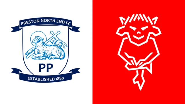 Preston North End and Lincoln City club badges