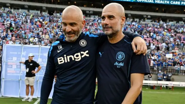 Enzo Maresca and Pep Guardiola