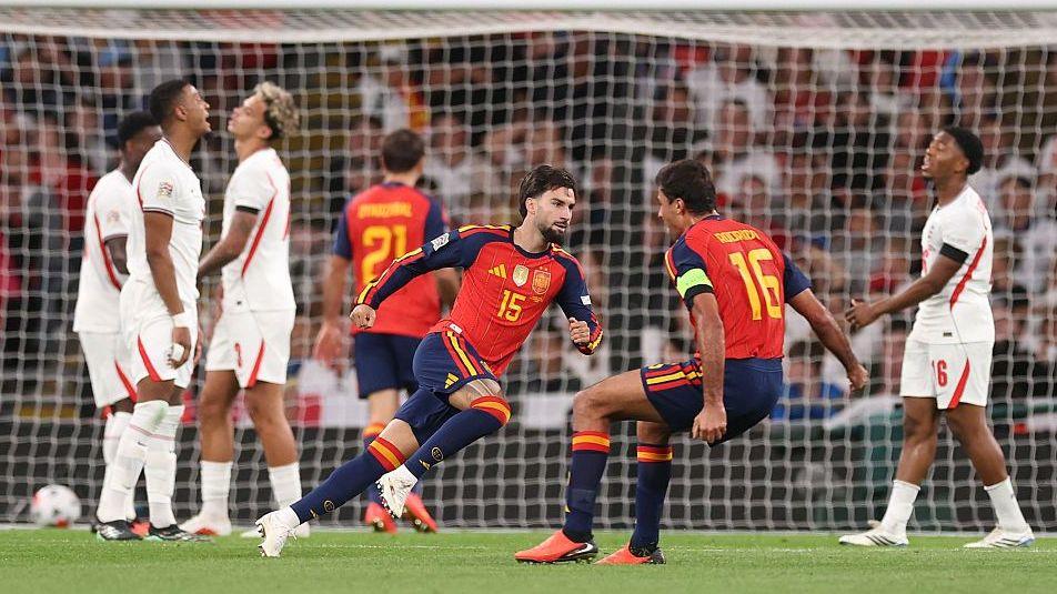 Alex Baena celebrates
