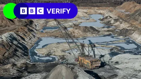 A machine sits in a quarry full of key minerals