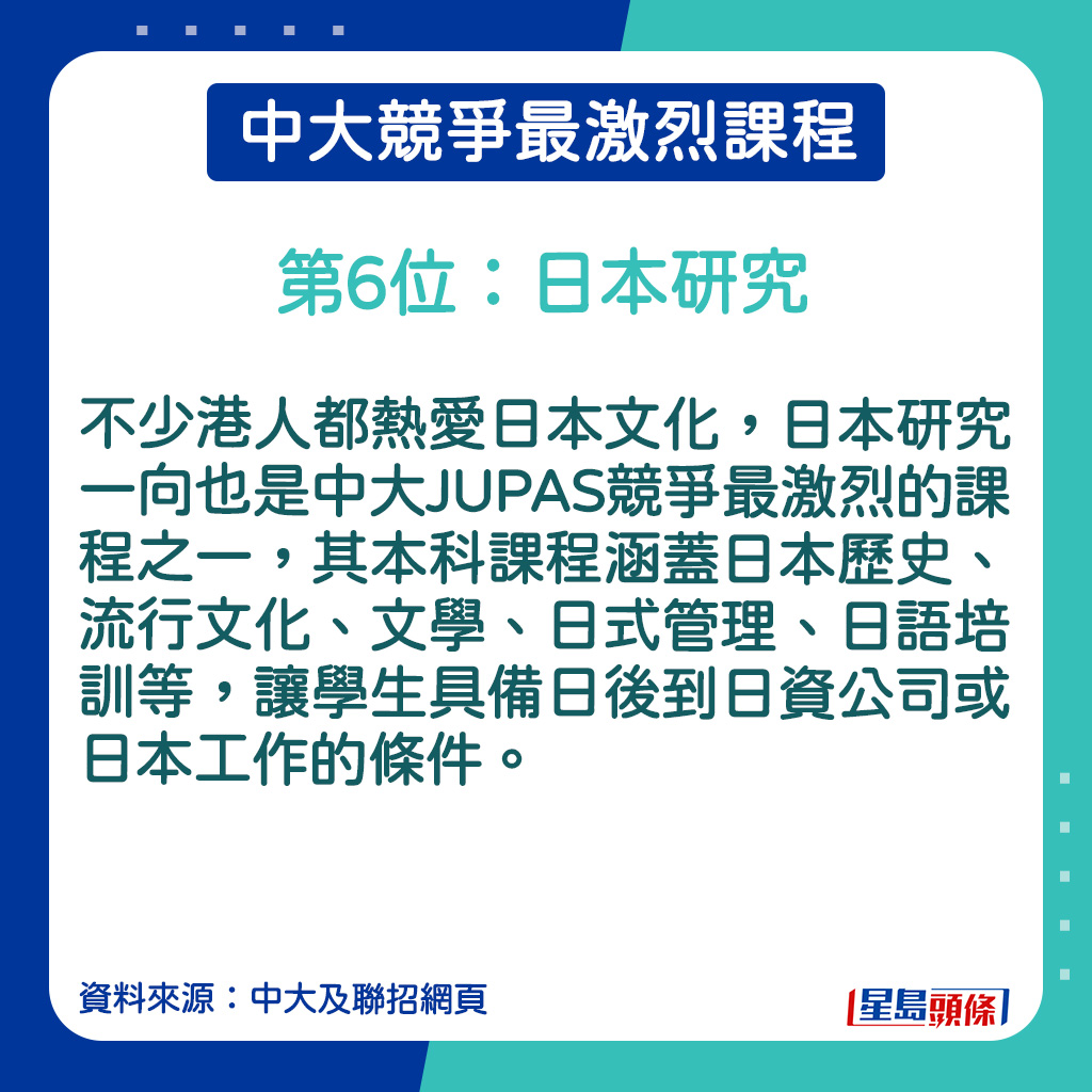 日本研究的課程簡介。