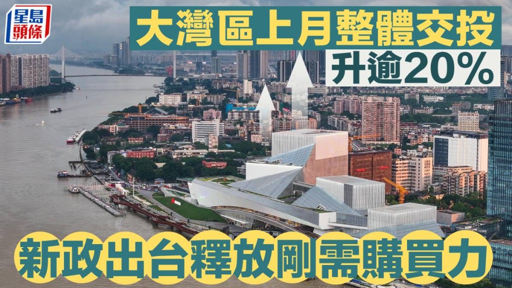 大灣區上月整體交投升逾20% 新政出台帶動釋放剛需購買力