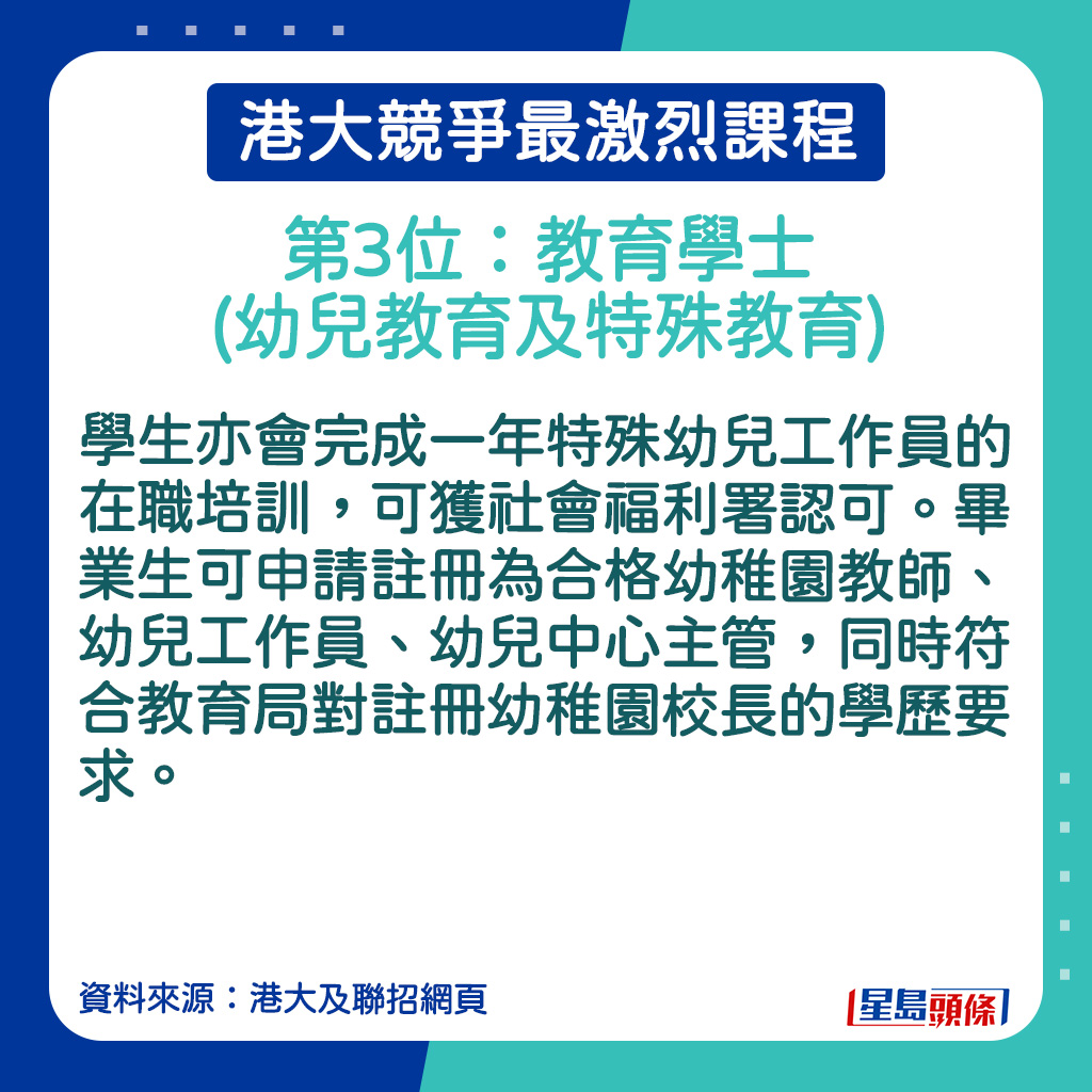 教育學士(幼兒教育及特殊教育) 的課程簡介。