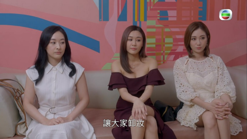 陳詩欣（中）曾演出TVB劇《美麗戰場》。