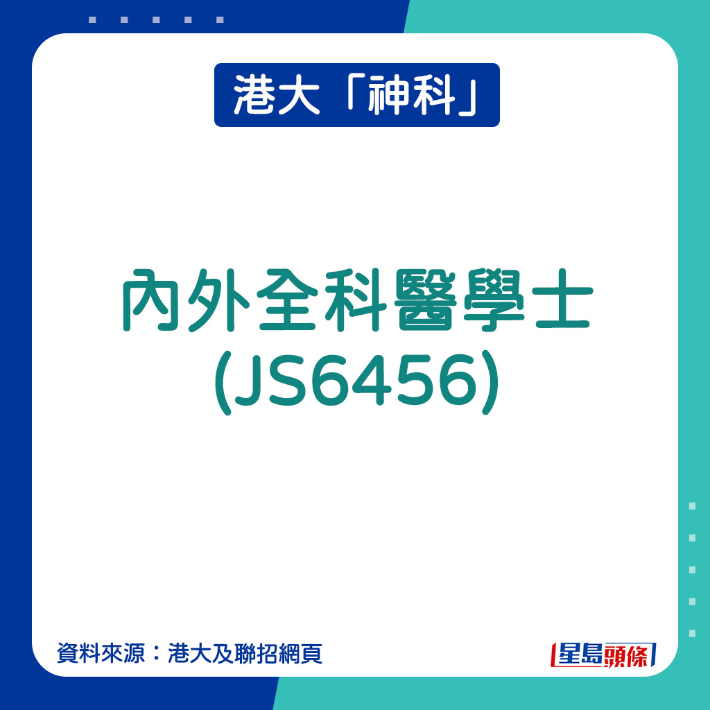 港大入學攻略2025｜港大「神科」｜內外全科醫學士 (JS6456)