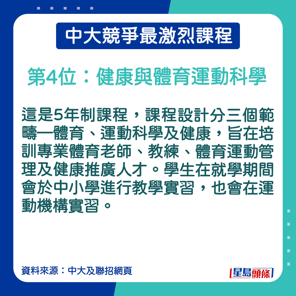 健康與體育運動的課程簡介。