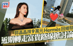 清明節丨郭晶晶孭9萬元Hermès回鄉祭祖  近期轉走富貴路線名牌掛身掀討論？