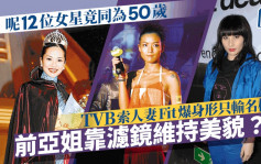 呢12位女星竟同為50歲！TVB索人妻Fit爆身形只輸名模 前亞姐靠濾鏡維持美貌？