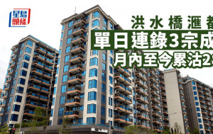 洪水橋滙都I單日連錄3宗成交 外區客斥448萬即供入市 月內至今累沽28伙