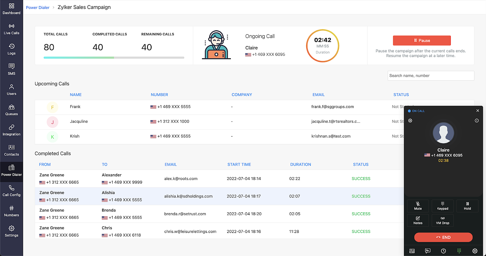 Zoho Desk brugerinterface