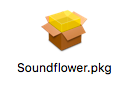 Soundflowerのpkgインストーラ