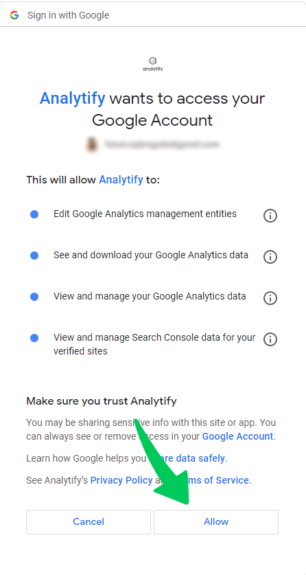 Access Google account