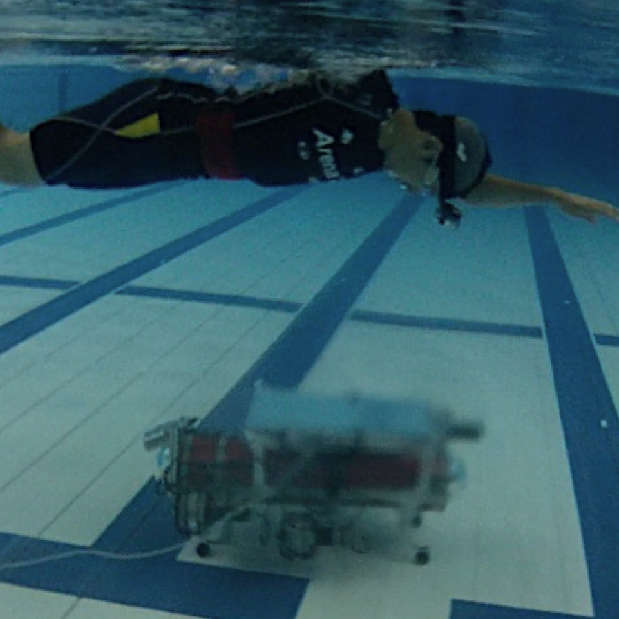 face Swimoid: a swim support system using an underwater buddy robot