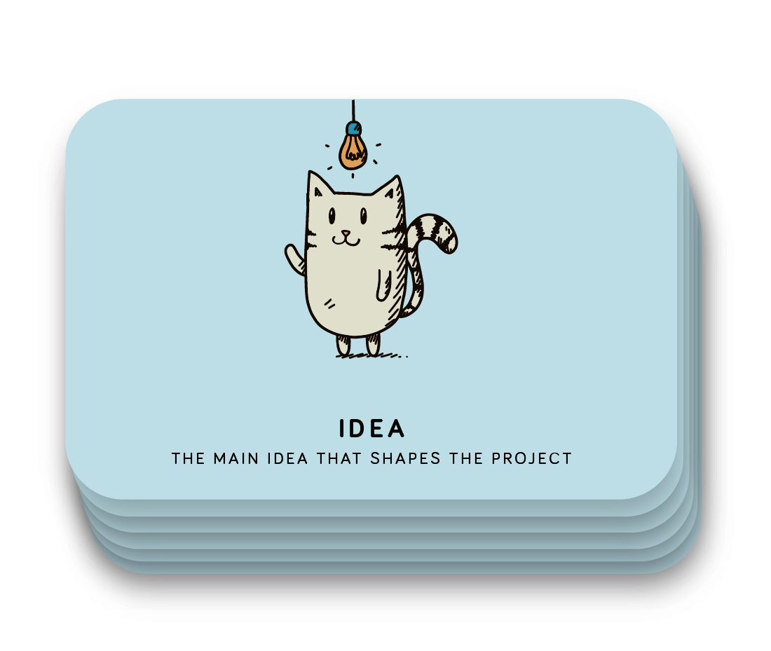 Stack of Cards for Projects