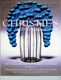Lalique Glass and 20th Century Bronzes and Sculpture, Christie's South Kensington, London, May 12, 2000 Auction Catalog For Sale Lalique Auction Catalogue For Sale: Lalique Glass and 20th Century Bronzes and Sculpture, Christie's South Kensington, London, May 12, 2000