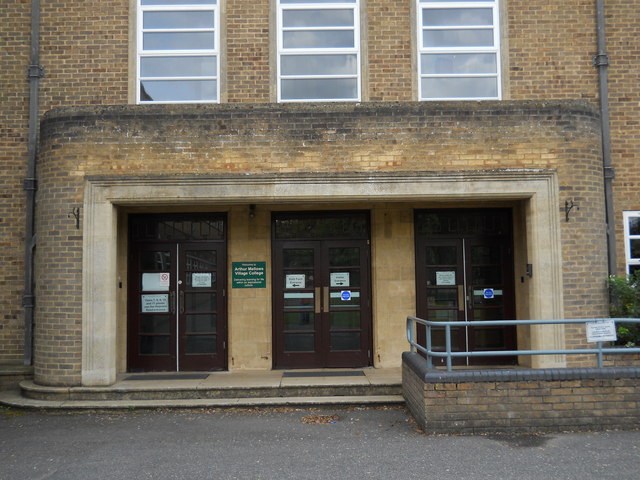 Main entrance to Arthur Mellows Village College, Glinton