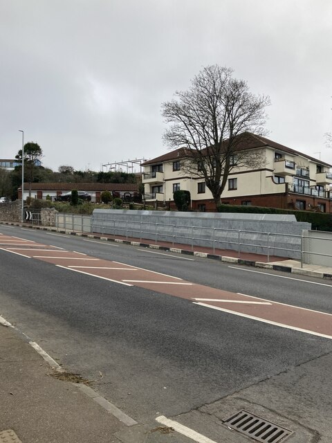 Paignton Road overbridge, A3022 crossing railway north of Paignton