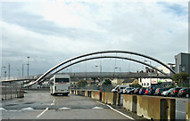 SH2482 : Y Porth Celtaidd/Celtic Gateway Bridge, Caergybi ,Ynys Gybi/Holyhead, Holy Island by P L Chadwick
